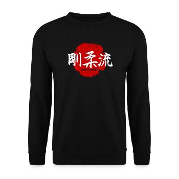 Goju Ryu Karate Kampfsportgym Dojo - Unisex Pullover - Schwarz - Vorne - Alina (178cm) & Michal (187cm)