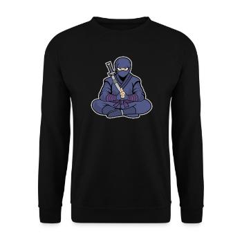 Ninja Zen – Martial Arts & Combat Sports - Sweat-shirt Unisexe - noir - Devant - Alina (178cm) & Michal (187cm)
