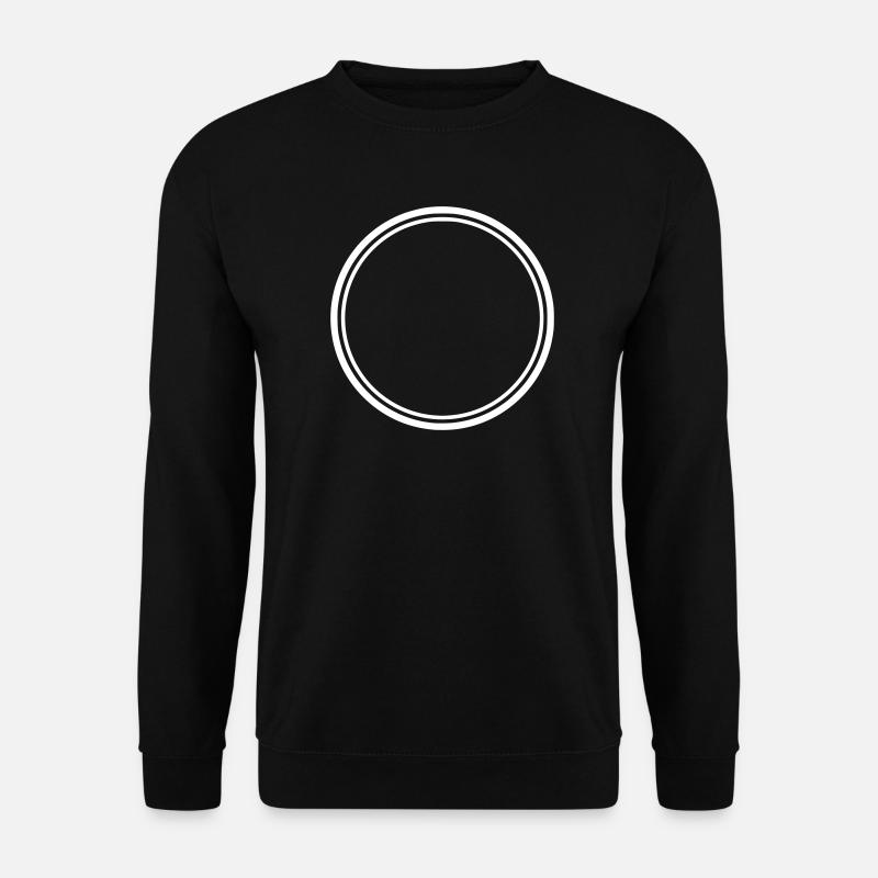 Circle Frame Outline Logo - Unisex Sweatshirt - black