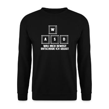 Zocken Computerspieler Zocker Gaming Gamer - Unisex Pullover - Schwarz - Vorne - Alina (178cm) & Michal (187cm)