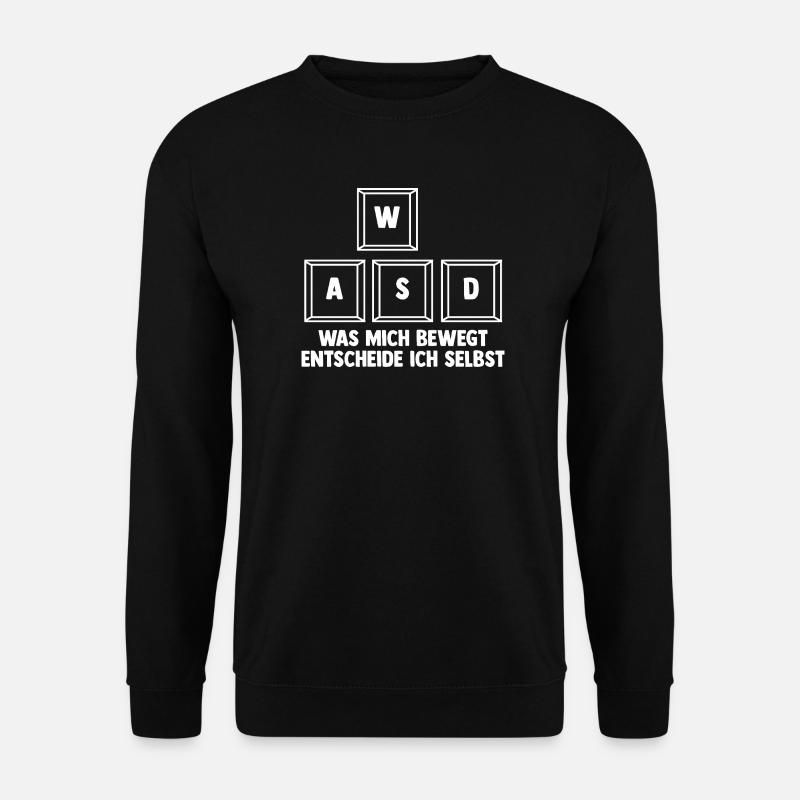 Zocken Computerspieler Zocker Gaming Gamer - Unisex Pullover - Schwarz