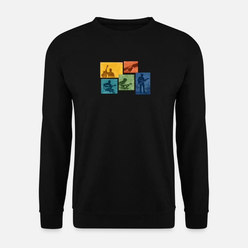 Grunge Gitarren Silhouette - Unisex Pullover - Schwarz