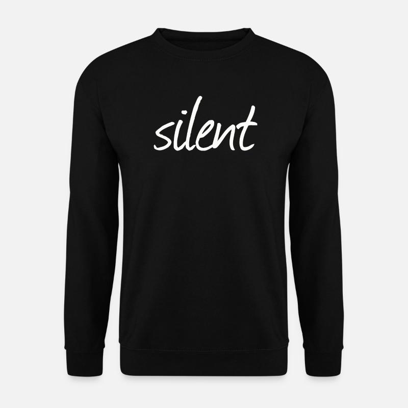 SILENT - Unisex Pullover - Schwarz