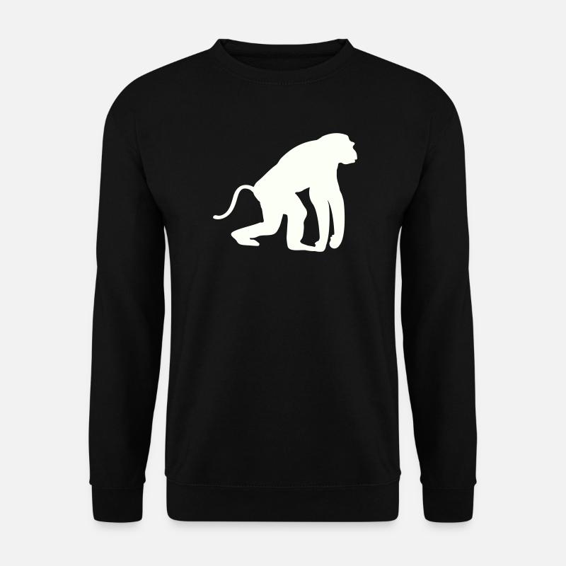Monkey Silhouette - Unisex Sweatshirt - black