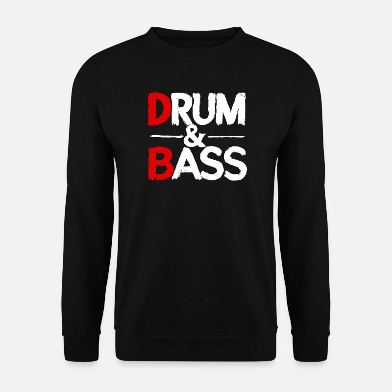 Drum & Bass / Rum & Ass Distressed - Unisex Sweatshirt - black