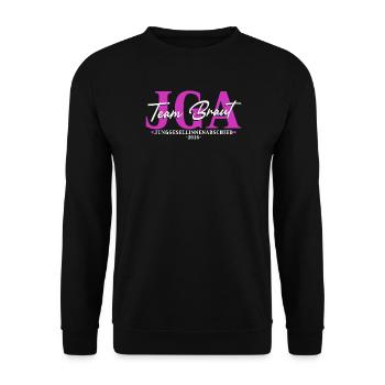 Junggesellinnenabschied 2026 Team Braut JGA Damen - Unisex Pullover - Schwarz - Vorne - Alina (178cm) & Michal (187cm)