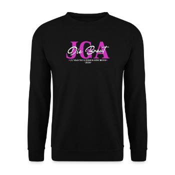 Braut 2026 - Junggesellinnenabschied JGA Damen - Unisex Pullover - Schwarz - Vorne - Alina (178cm) & Michal (187cm)