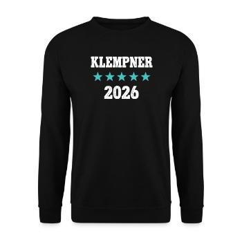 Plumber 2026 Craftsman Plumber Tinsmith - Unisex Sweatshirt - black - Front - Alina (178cm) & Michal (187cm)