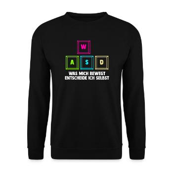 Gaming Computer Gamer Gaming Gamer - Unisex Sweatshirt - black - Front - Alina (178cm) & Michal (187cm)