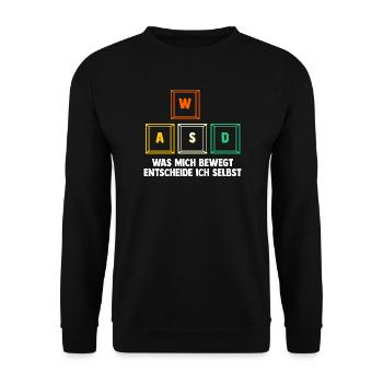 Gaming Computer Gamer Gaming Gamer - Unisex Sweatshirt - black - Front - Alina (178cm) & Michal (187cm)