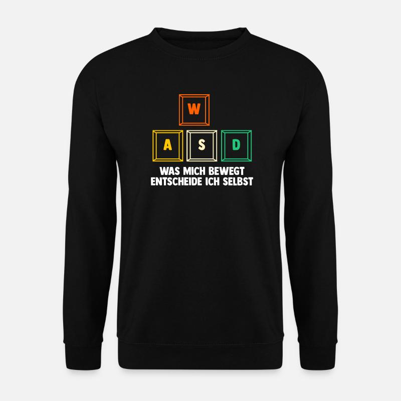 Zocken Computerspieler Zocker Gaming Gamer - Unisex Pullover - Schwarz