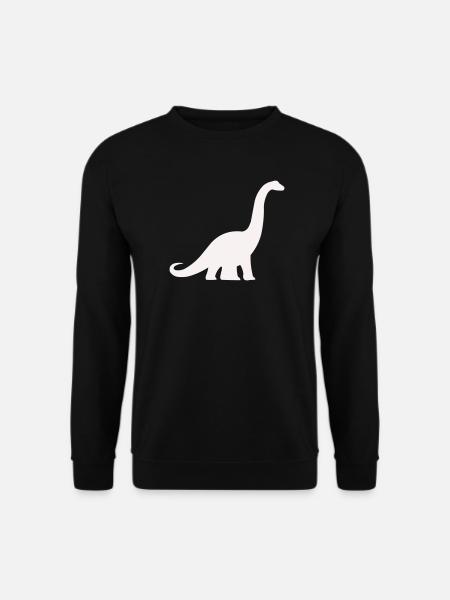 Long neck dino silhouette - Unisex Sweatshirt - black