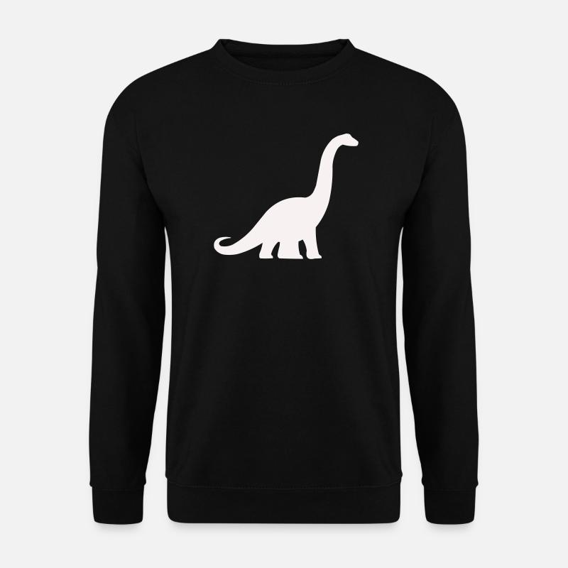 Silhouette di dinosauro a collo lungo - Felpa unisex - nero