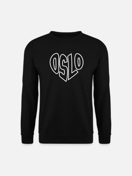 Oslo, Norway Geometric Calligraphy - Unisex Sweatshirt - black