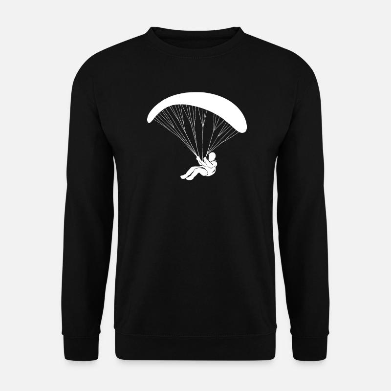 Minimalist Skydiving Paragliding - Unisex Sweatshirt - black