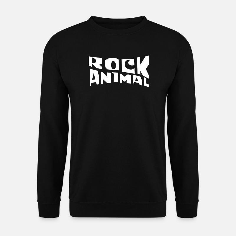 Rock Animal: Bold Monochrome Graphic - Unisex Sweatshirt - black