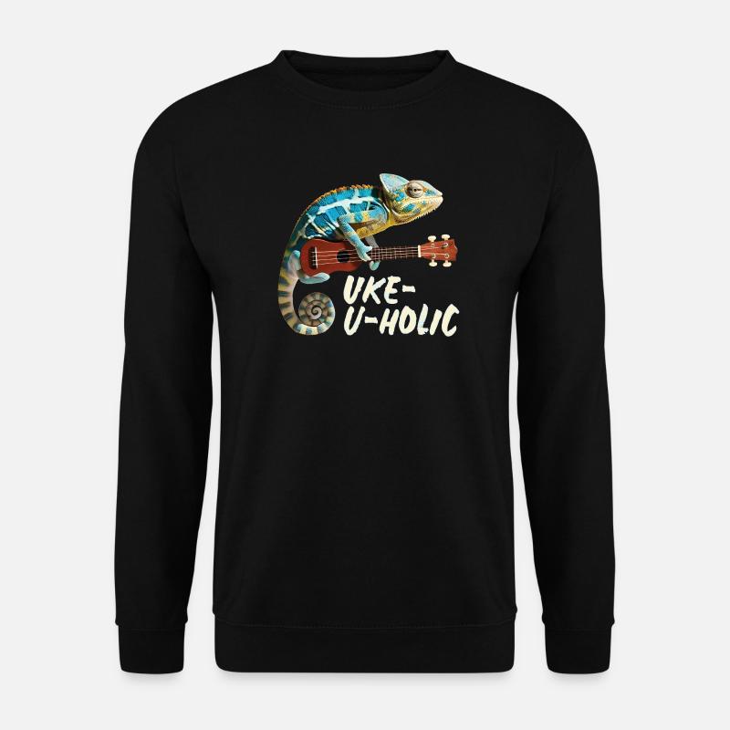 Chameleon Uke-u-holic - Unisex Sweatshirt - black
