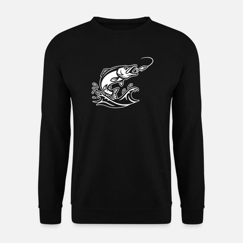 Pike Predator Jump Outline - Unisex Sweatshirt - black