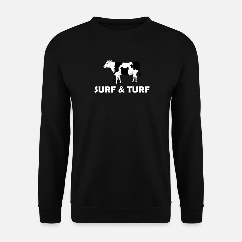 SURF & TURF - Unisex Sweatshirt - black