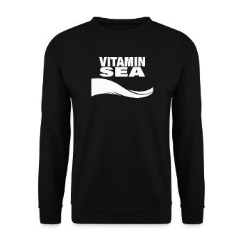 Vitamin Sea - Unisex Sweatshirt - black - Front - Alina (178cm) & Michal (187cm)