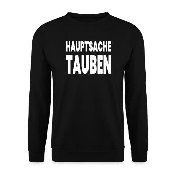Doves - Unisex Sweatshirt - black - Front - Alina (178cm) & Michal (187cm)