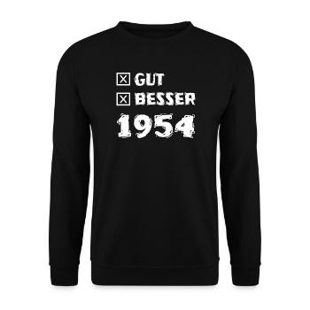 1954 - Unisex Sweatshirt - black - Front - Alina (178cm) & Michal (187cm)