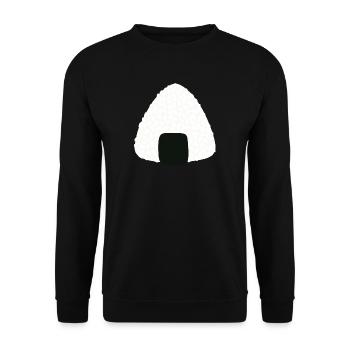 Onigiri-Sushi - Unisex Pullover - Schwarz - Vorne - Alina (178cm) & Michal (187cm)