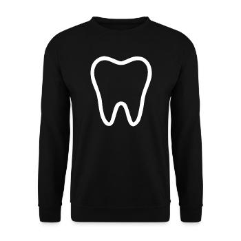 Tooth, Teeth, Dentist - Unisex Sweatshirt - black - Front - Alina (178cm) & Michal (187cm)