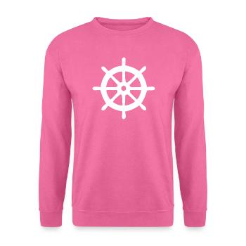 Steering Wheel, Ship, Boating, Sailing, Gift - Unisex Sweatshirt - pink - Front