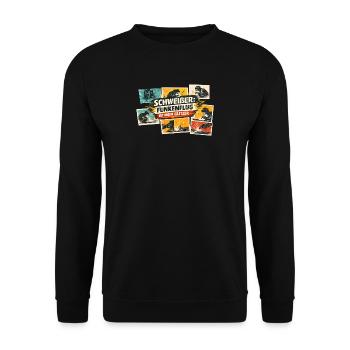 Flying Sparks Glitter Power - Unisex Sweatshirt - black - Front - Alina (178cm) & Michal (187cm)