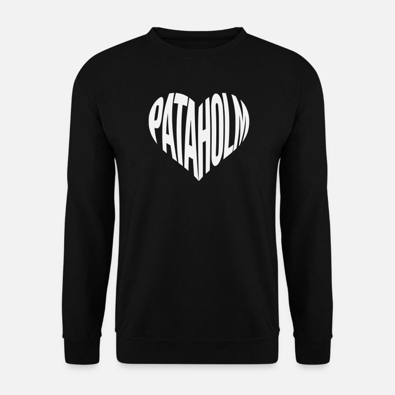 Lettrage en cœur de Pataholm - Sweat-shirt Unisexe - noir