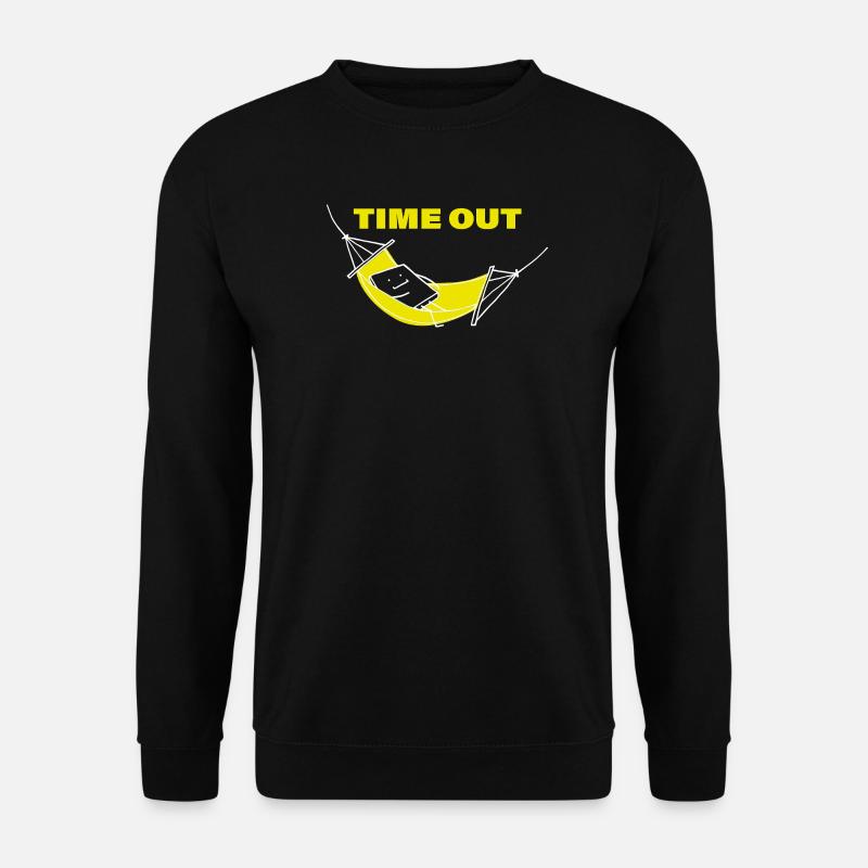 TIME OUT - Unisex Pullover - Schwarz