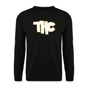 THC - Unisex Pullover - Schwarz - Vorne - Alina (178cm) & Michal (187cm)