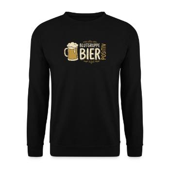 Beer Humor Shirt for Men - Unisex Sweatshirt - black - Front - Alina (178cm) & Michal (187cm)