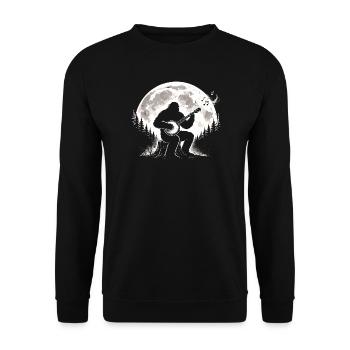 Bigfoot Banjo Moon - Sweat-shirt Unisexe - noir - Devant - Alina (178cm) & Michal (187cm)