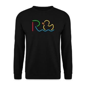 Enfin, pension - retraite - retraite - Sweat-shirt Unisexe - noir - Devant - Alina (178cm) & Michal (187cm)