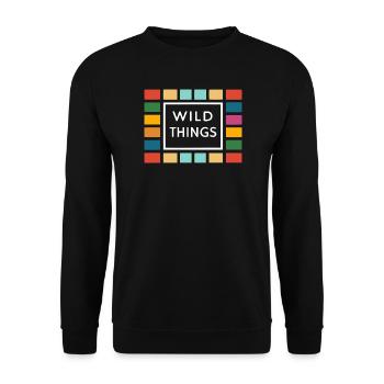 Wild Things Colorful Frames - Unisex Sweatshirt - black - Front - Alina (178cm) & Michal (187cm)