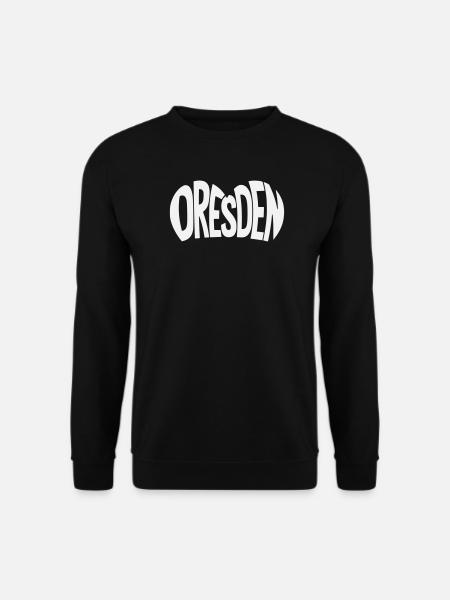Lettrage Dresde - Sweat-shirt Unisexe - noir