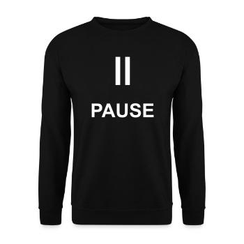 Break Time Out Gift Statement - Unisex Sweatshirt - black - Front - Alina (178cm) & Michal (187cm)