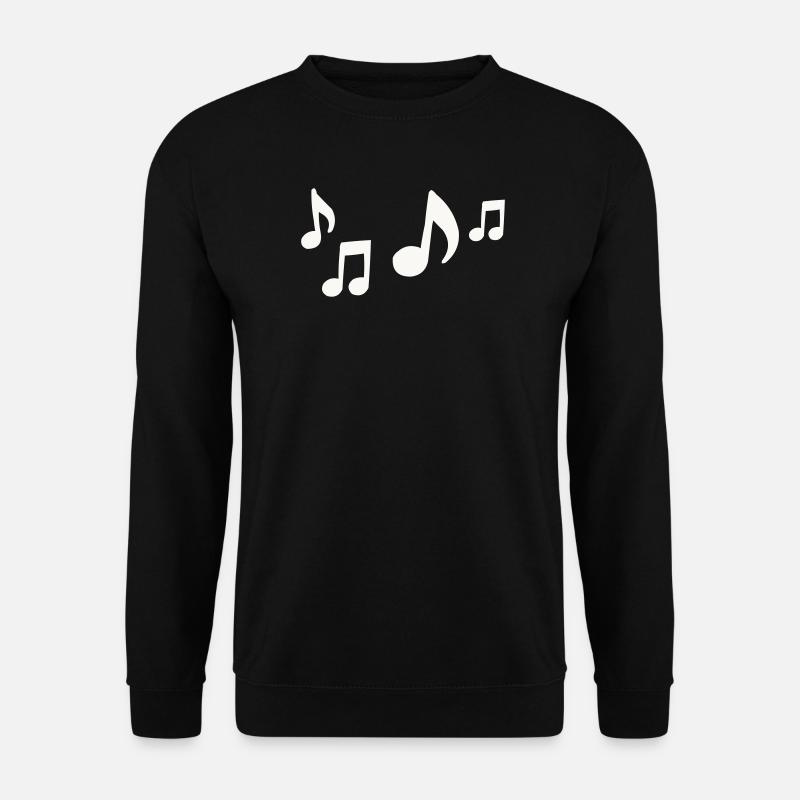 Flow of notes silhouette - Unisex Sweatshirt - black