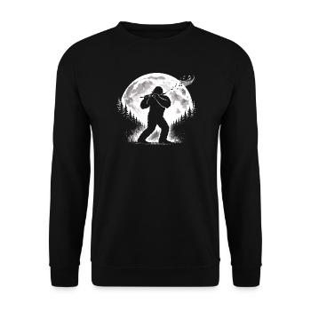 Joueur de flûte Bigfoot - Sweat-shirt Unisexe - noir - Devant - Alina (178cm) & Michal (187cm)