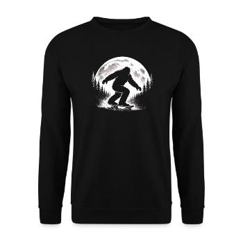 Bigfoot Skateboard - Unisex Pullover - Schwarz - Vorne - Alina (178cm) & Michal (187cm)