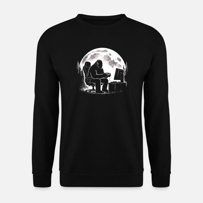 Bigfoot Gamer - Unisex Pullover - Schwarz
