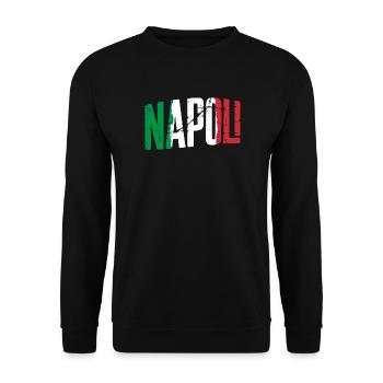 Napoli Italy Naples - Unisex Sweatshirt - black - Front - Alina (178cm) & Michal (187cm)