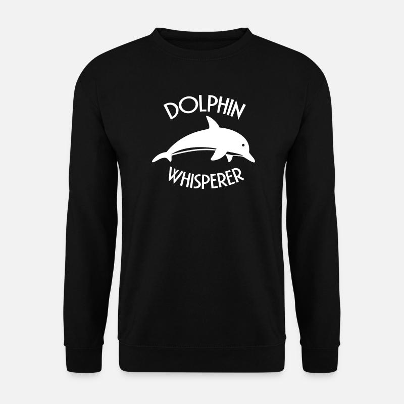 Image Dolphin Whisperer Ocean Lover - Sweat-shirt Unisexe - noir