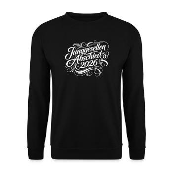 Junggesellenabschied 2026 - Unisex Pullover - Schwarz - Vorne - Alina (178cm) & Michal (187cm)