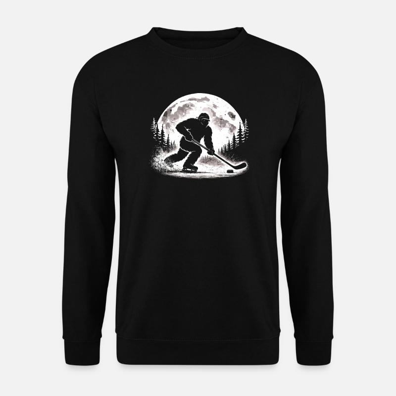 Bigfoot Eishockeyspieler - Unisex Pullover - Schwarz
