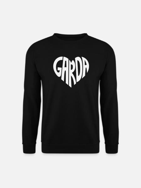 Garda Heart Font Logo - Unisex Sweatshirt - black