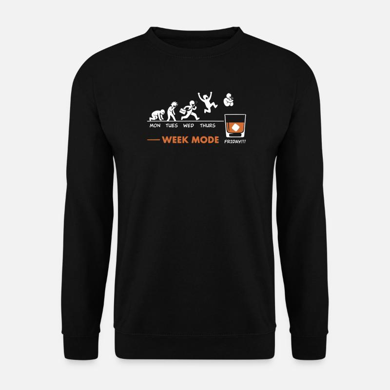 Vive le weekend-end – Humor Wisky - Unisex Pullover - Schwarz