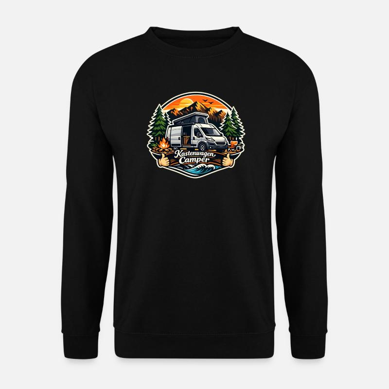 Kastenwagen Camper Abenteuer - Unisex Pullover - Schwarz